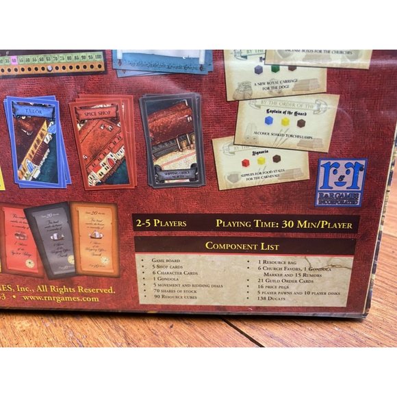 Masters of Venice by R&R Games - Ages 15+ | 2-5 players Factory Sealed NEW - Picture 4 of 5